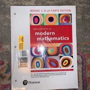 Pearson Excursions in Modern Mathematics Textbook